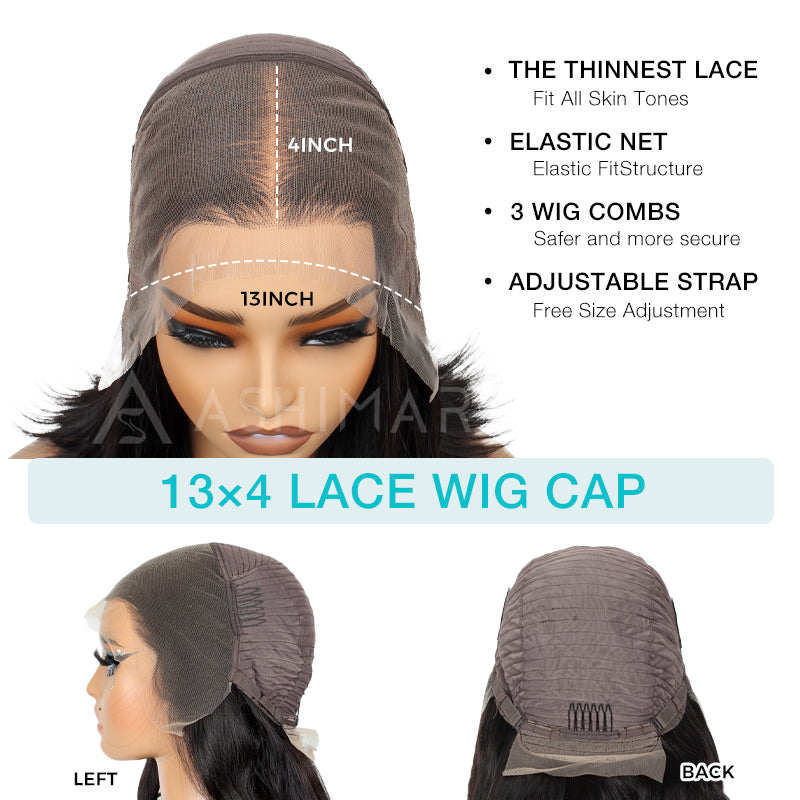 Highlight Mixed Blunt Cut Double Drawn High Density Bob Transparent Lace Wigs