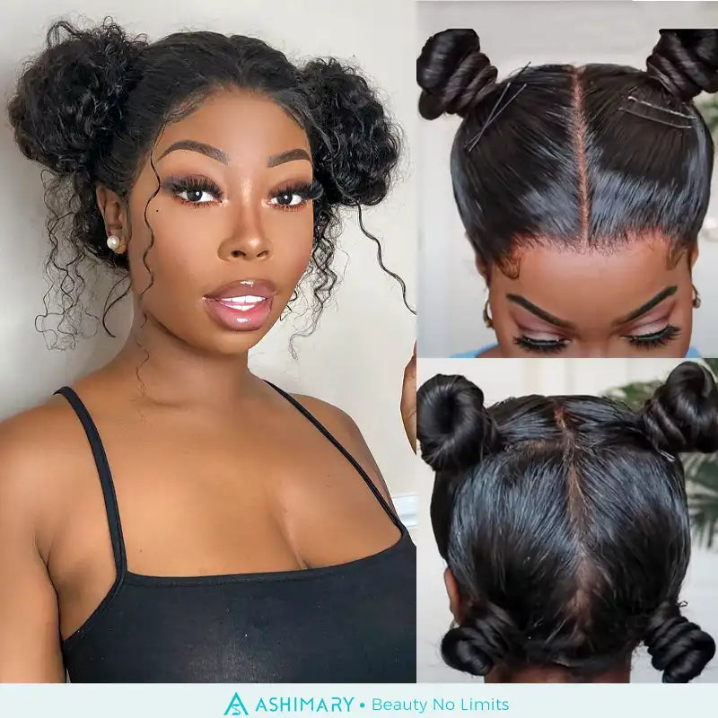 Full Lace Wig Brazilian Human Hair Straight Hair Full Scalp Lace Wigs Natural Color 180% Density