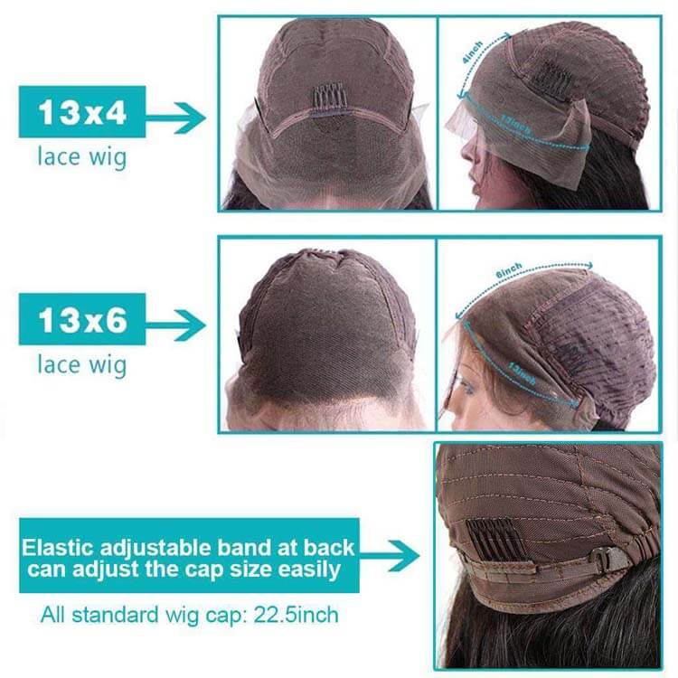 1B/30 Highlight Straight Human Hair Lace Front Wigs For Women