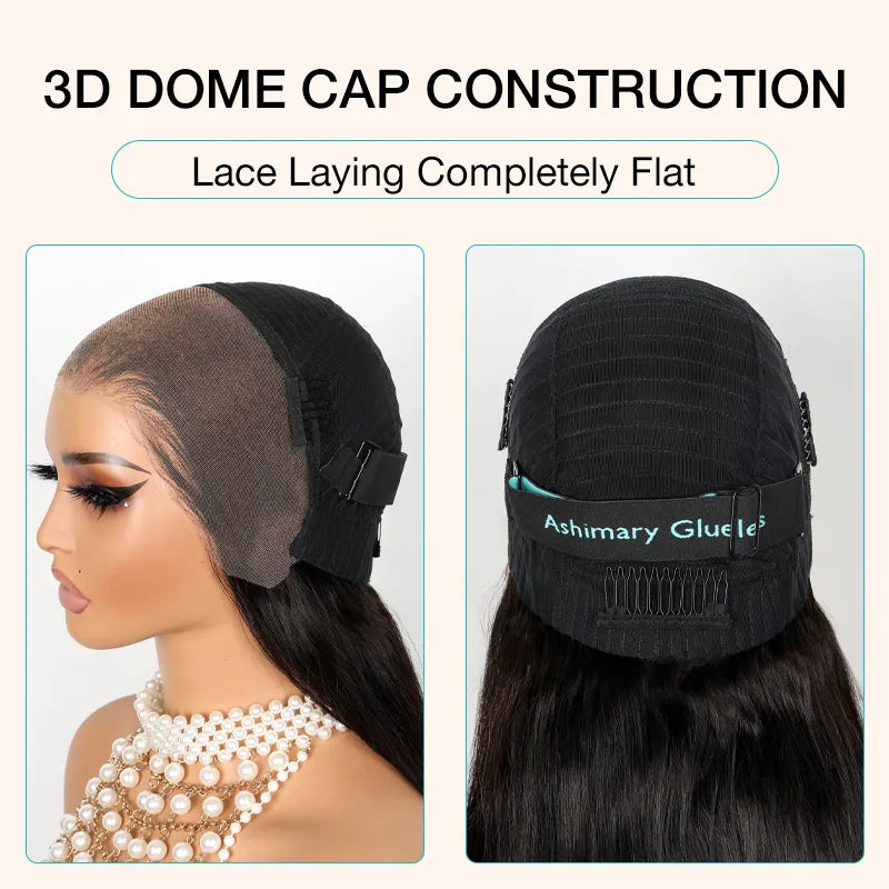 Salt and Pepper Pre-Styled Layered Cut Short Bob Wig Blowout Hairstyle Human Hair Wig