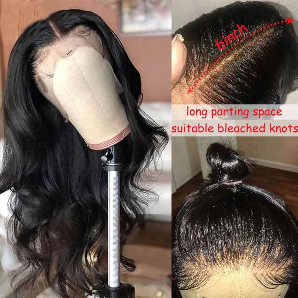 13x6 Clear HD Transparent Lace Front Human Hair Body Wave Wig