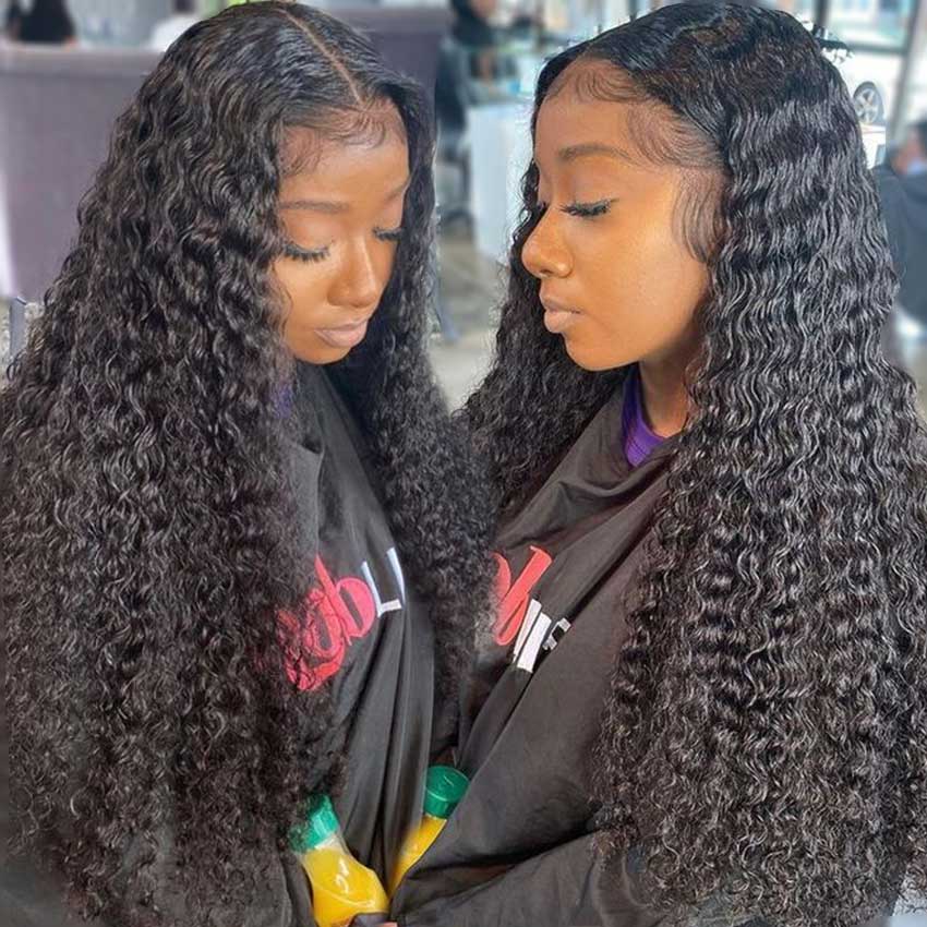 Upgrade 13*6 Water Wave Lace Front Wig Brazilian Human Hair 150% 180% 250% Density