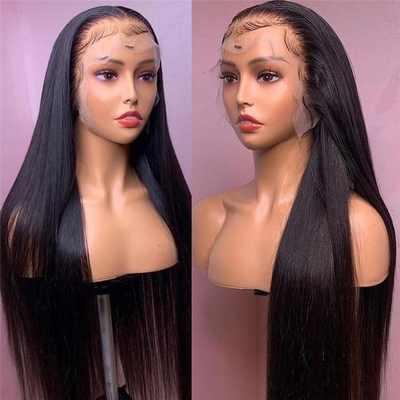 Ashimary 13x4 HD Lace Front Wig Straight Hair Transparent Lace Wigs Natural Color