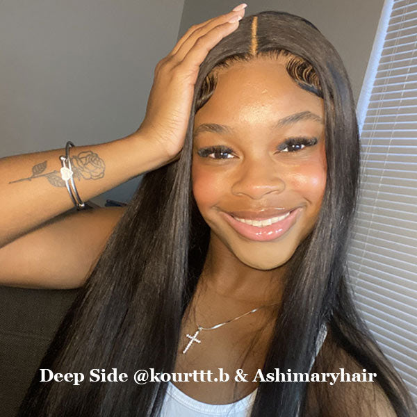 360 Lace Frontal Wig Hd Transparent Lace Straight Brazilian Human Hair 10A Hair Pre-Plucked With Baby Hair