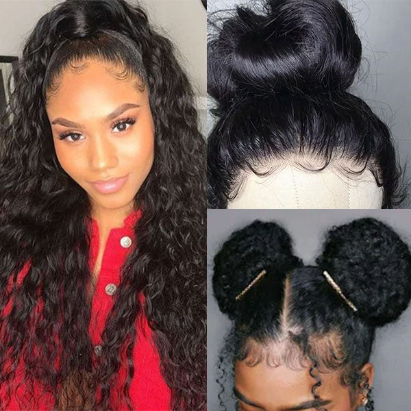 Water Wave 360 Lace Front Wig 100 Human Hair 180% 150% 250%Density