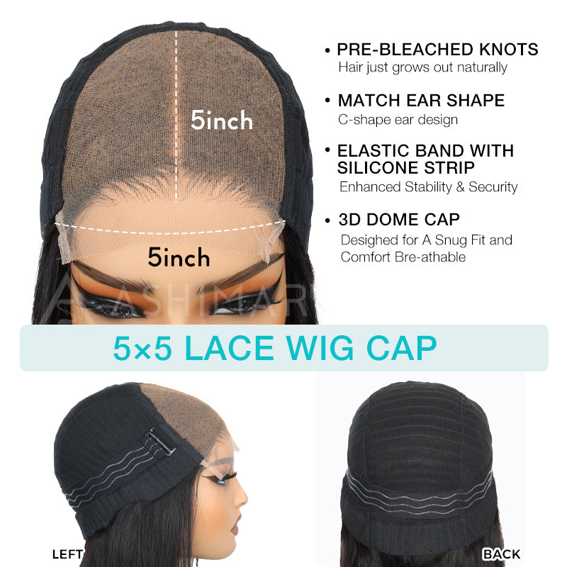 No Extra Work Ready to Wear & Go Highlight Piano Color Pre-Cut HD Lace Bob Wig