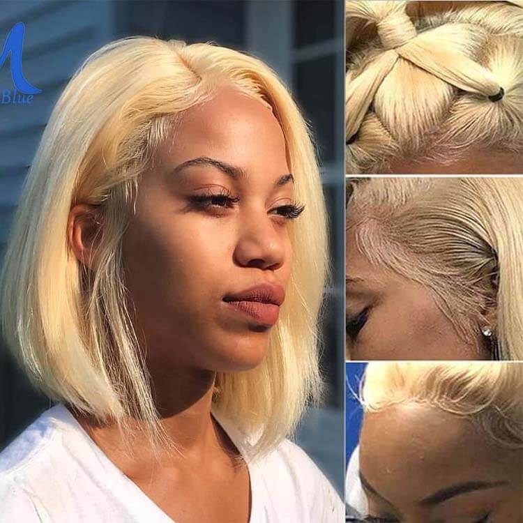 613 Blonde Transparent HD Lace Front Wigs 13*4 Frontal Brazilian Ashimary Human Hair