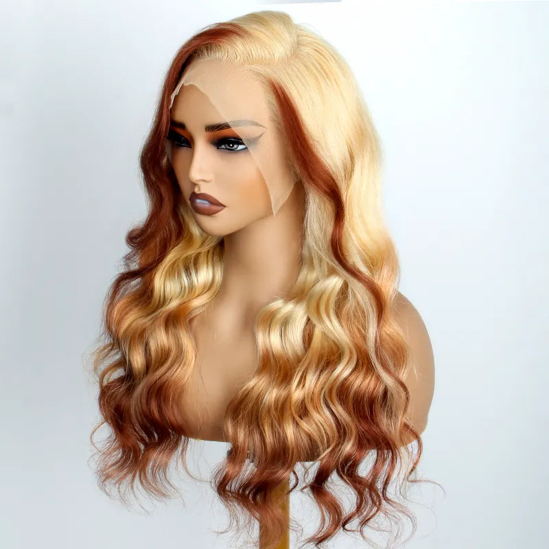 Blonde Brown Ombre Wig Body Wave 13x4 / 13x6 HD Lace Frontal Human Hair Wigs
