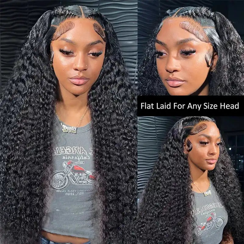 Pre Braid with Pre Baby Hair 10x6 Parting Max Pre Cut Transparent Lace Frontal Glueless Water Wave Wig Put On & Go Human Hair