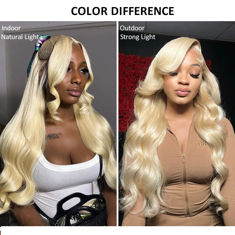 Ashimary Upgrade 360 Skin Lace Frontal with Invisi Strap Blonde 613 Body Wave Glueless Wig No Gel Needed Breathable Human Hair wig