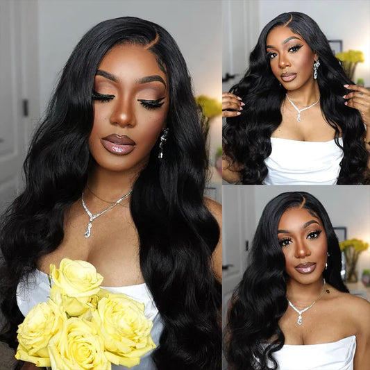 Double Drawn Body Wave Front Wig 15A Transparent HD 13*4 Lace Wig