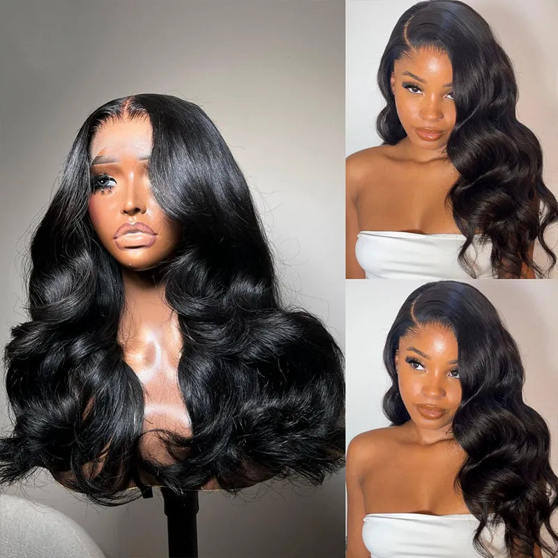 Double Drawn Body Wave Front Wig 15A Transparent HD 13*4 Lace Wig