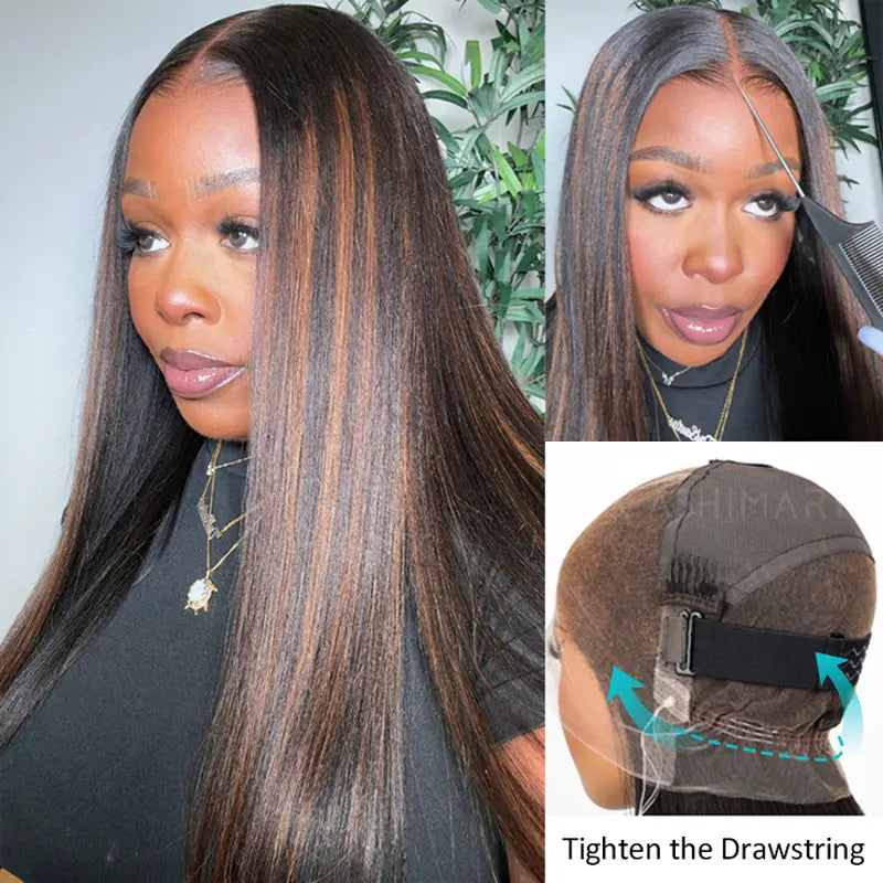 Highlight Straight Hair Parting Max Full Lace Frontal with Invisi Strap Pre Bleached & Plucked Wig