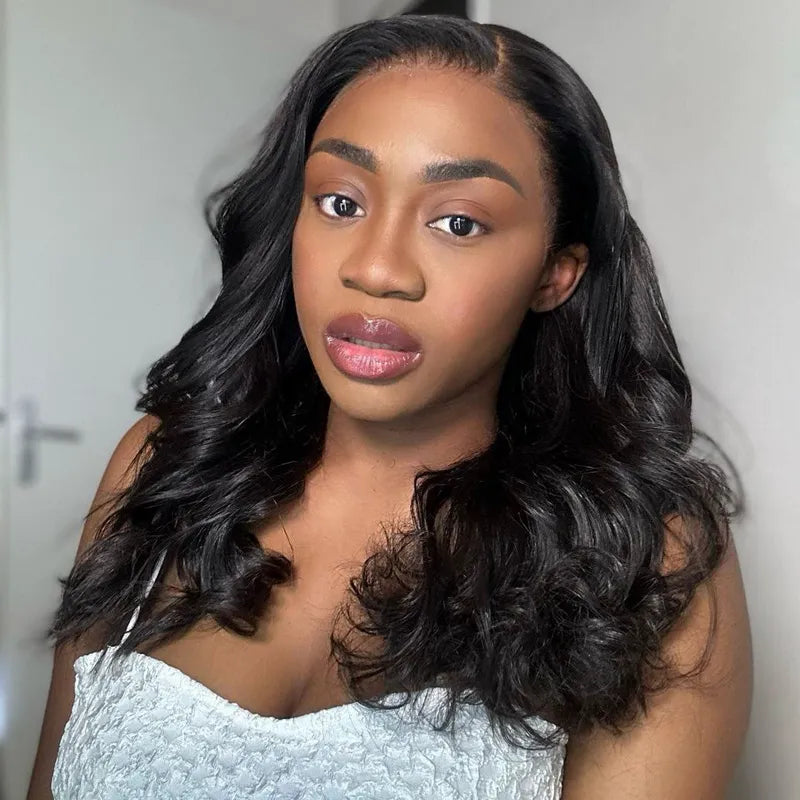 Bouncy Ocean Wave Hairstyles 13x4 Lace Frontal Wigs With Gorgeous Curl Pattern