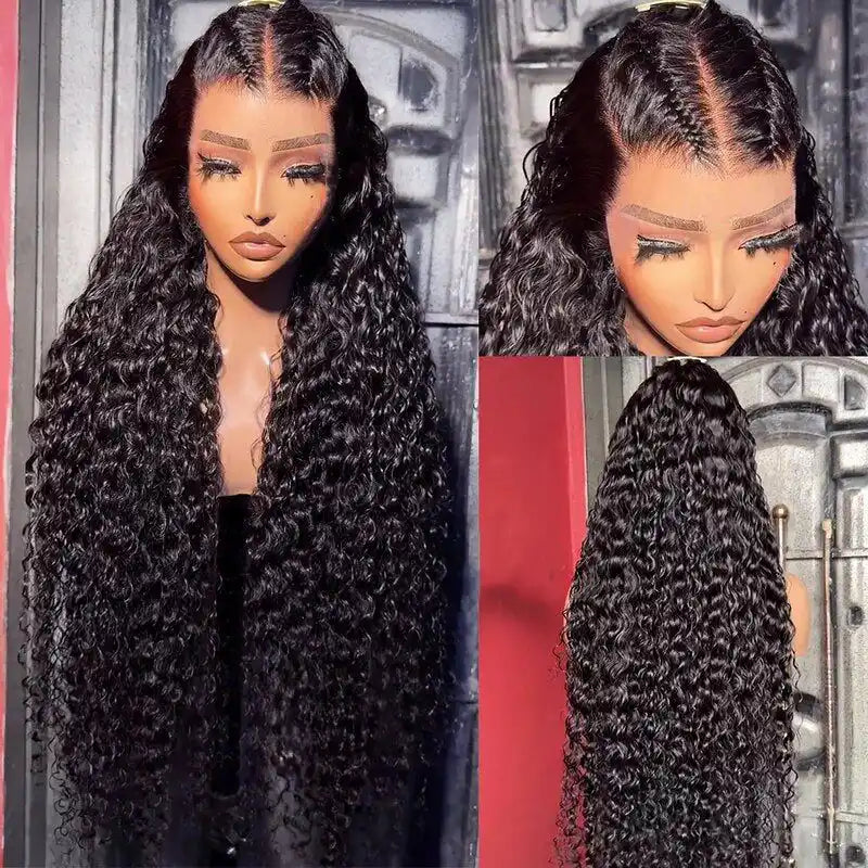 Pre Braid with Pre Baby Hair 10x6 Parting Max Pre Cut Transparent Lace Frontal Glueless Water Wave Wig Put On & Go Human Hair