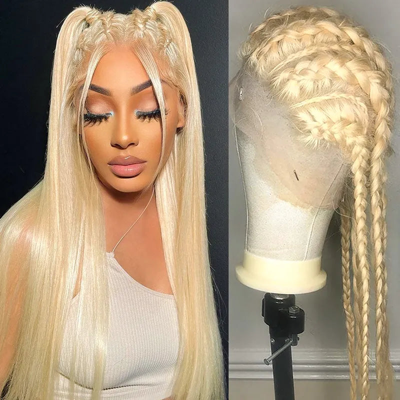 Blonde 613 Straight Parting Max Full Lace Frontal Invisi-Strap Human Hair Wig