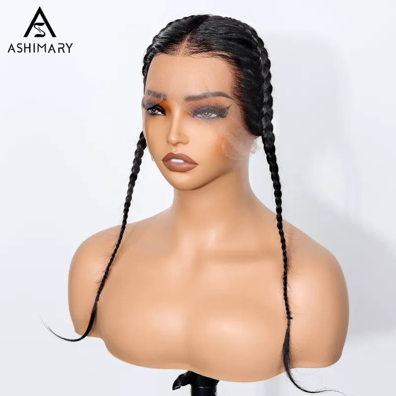 Glueless Gele Style 13x4 Lace Frontal Pre-Plucked & Pre-Braid Natural Hairline Turban Frontal Tiny Knots Human Hair