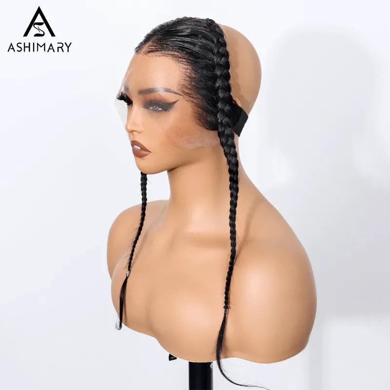 Glueless Gele Style 13x4 Lace Frontal Pre-Plucked & Pre-Braid Natural Hairline Turban Frontal Tiny Knots Human Hair