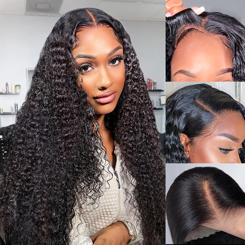 Air Wig| Ashimary Pre-Cut 13x4 Undetectable Lace Wear Go Glueless Jerry Curly Wig Pre Bleach Knots & Plucked Hairline