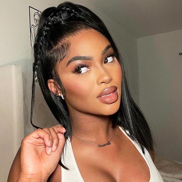 Pre-Styled Ponytail Glueless Straight 5x5 Undetectable Lace Wig What You See Is What You Get