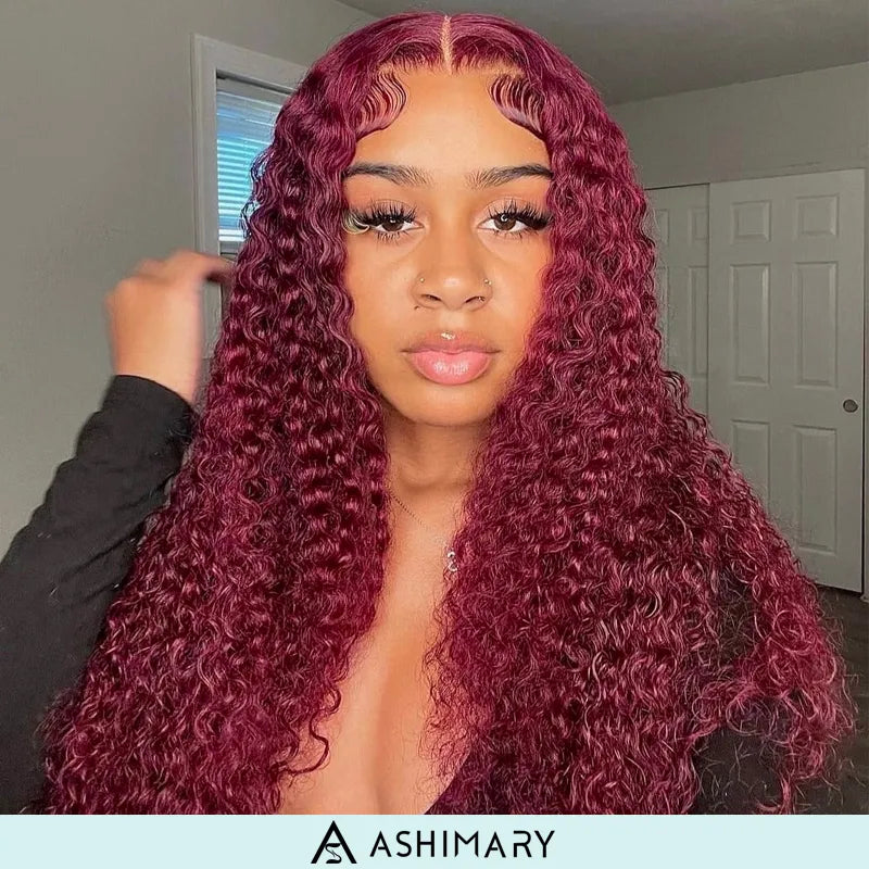 Precut Glueless Kinky Curly Lace Closure Ready To Wear Wig with Pre Plucked Hairline & Bleached Knots