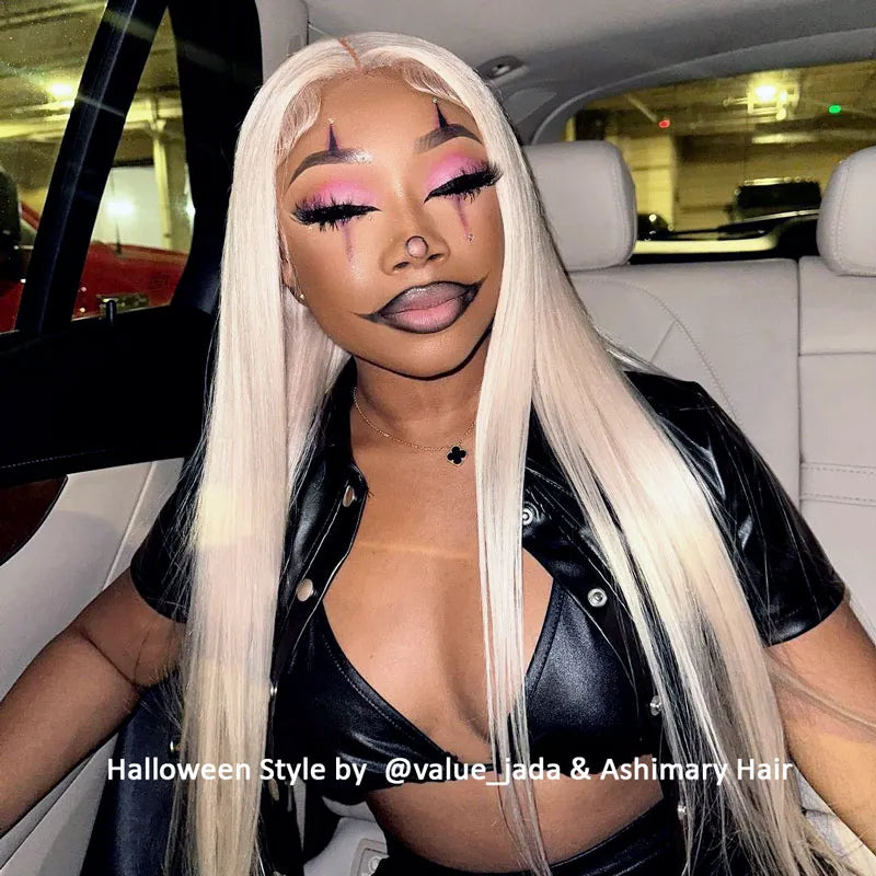 White HD Transparent 13*4 13*6 Full Lace Front Wigs Ashimary Human Hair