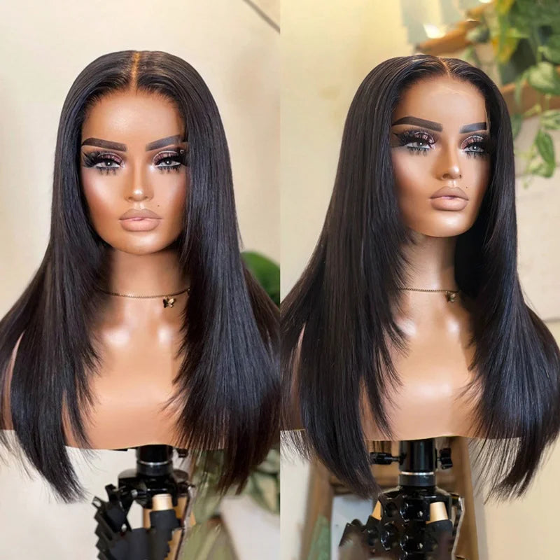 Ashimary 10x6 Parting Max HD Lace Glueless Single Grid Single Strand Wig Straight Wear & Go Wigs