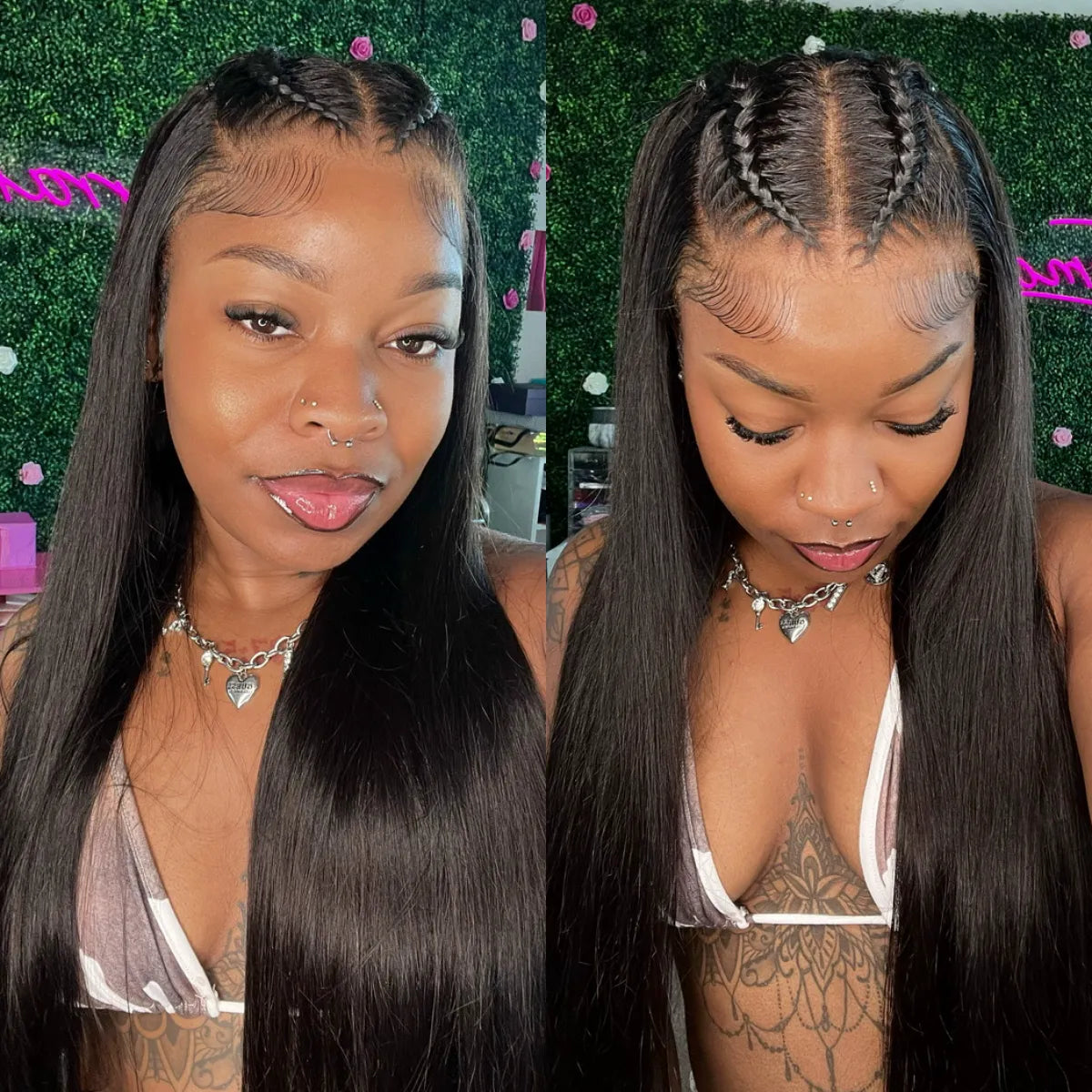 Braid In Advance Baby Hair Glueless 10x6 Lace Frontal Put On & Go Pre Everything Human Hair Wig