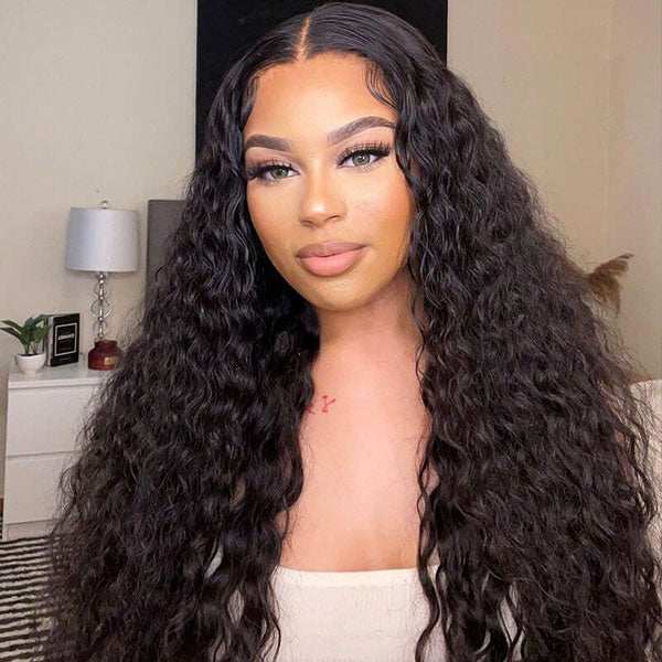 Romantic Bohemian Wear And Go Water Wave 13X4 HD Frontal Ready to Wear Wig With Pre Bleach Knots & Plucked Hairline & Pre-cut lace
