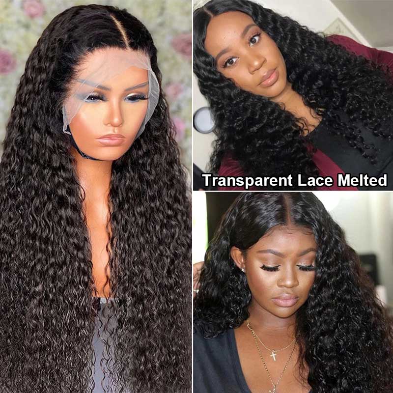Long Wig | Deep Wave 13x4 HD Lace Frontal Human Hair Wigs 28-40 Inch