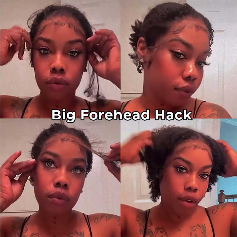 4C Edges BIG FOREHEAD HACK 13x2 Lace Frontal 100% Human Hair