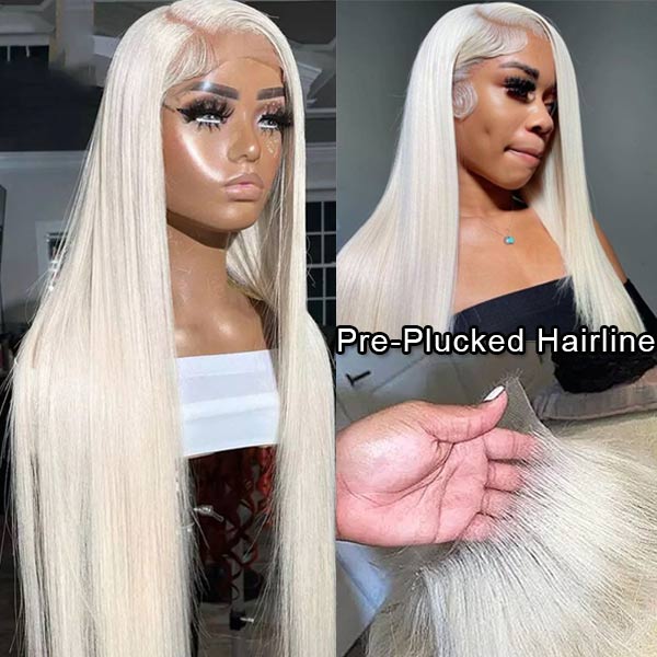 White HD Transparent 13*4 13*6 Full Lace Front Wigs Ashimary Human Hair