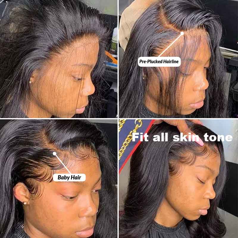 Long Wig | Body Wave 13x4 Transparent HD Lace Frontal Human Hair Wig 28-38 Inch