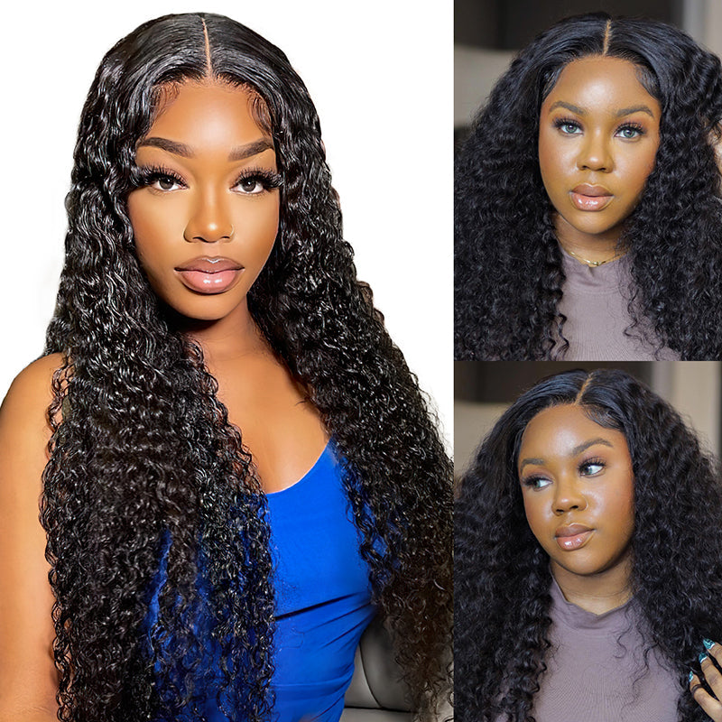 Fabulous Throw on & Go Deep Wave 13x4 HD Transparent Lace Easy Beginner Wig With Pre Bleach Knots & Pre-cut lace