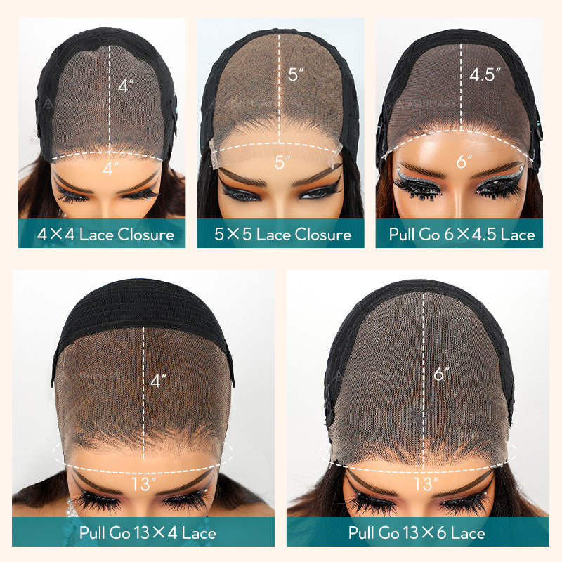 Wear Go Yaki Straight Glueless Bob Wig Pre Cut Lace Wig Natural Human Hair Wig