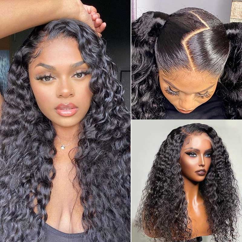 Full Lace Wig Brazilian Human Hair Straight Hair Full Scalp Lace Wigs Natural Color 180% Density