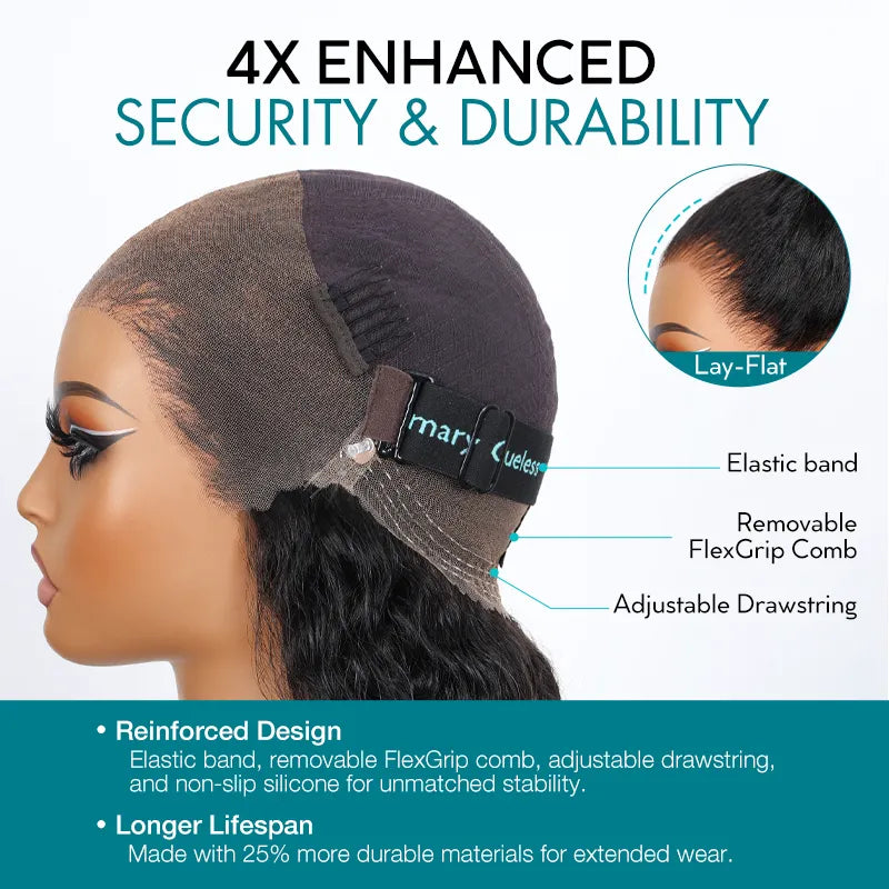 Highlight Straight Invisi Strap Cozy Snug Fit 360 Skin Lace Pre Everthing 360 Lace Frontal Glueless Human Hair Wig