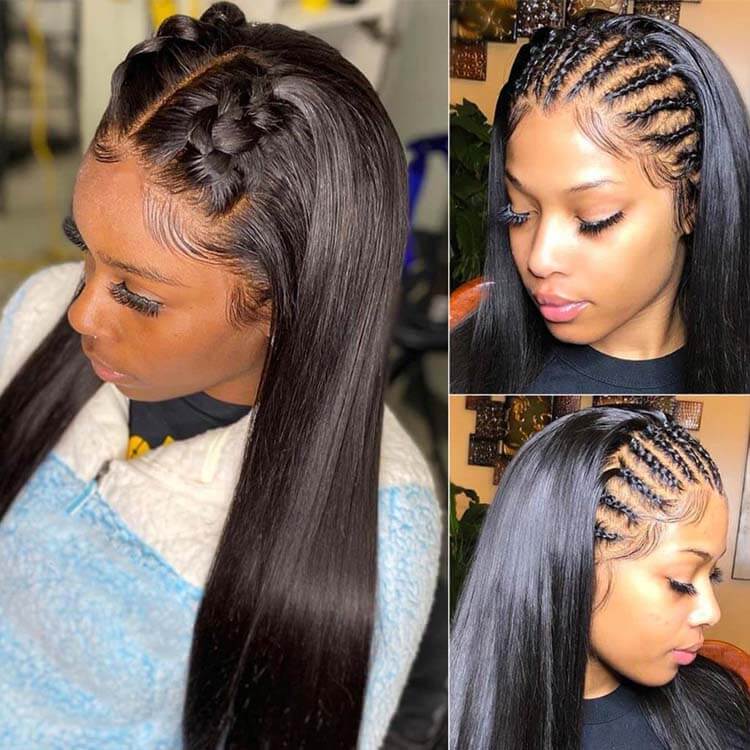 Long Wig | Silk Straight 13x4 Lace Frontal Human Hair Wigs 28-40 Inch