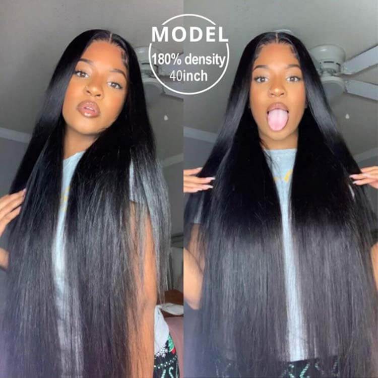 Long Wig | Silk Straight 13x4 Lace Frontal Human Hair Wigs 28-40 Inch