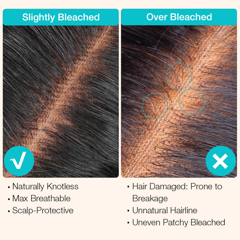 Bohemian Curly Wear And Go Water Wave HD Transparent Lace Closure Bob Wig With Pre-cut lace  & Bleached Knots