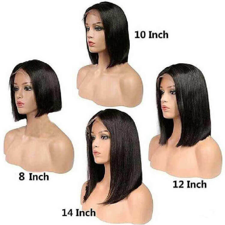Gorgeous Skunk Strip Highlight Short Wigs Lace Front/ Closure Wigs