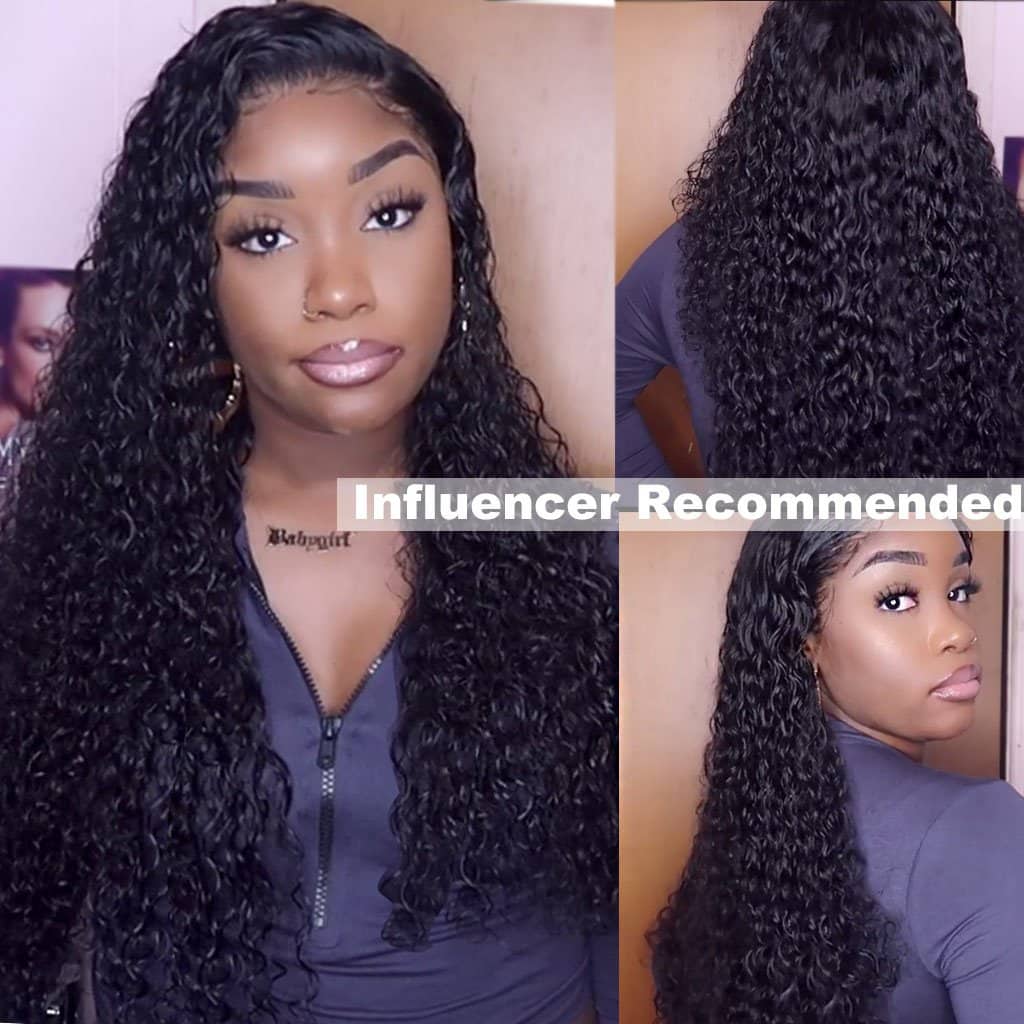 Upgrade 13*6 Water Wave Lace Front Wig Brazilian Human Hair 150% 180% 250% Density