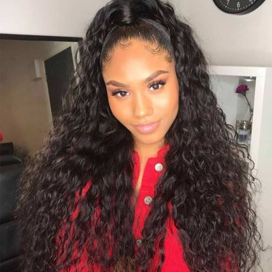 Water Wave 360 Lace Front Wig 100 Human Hair 180% 150% 250%Density