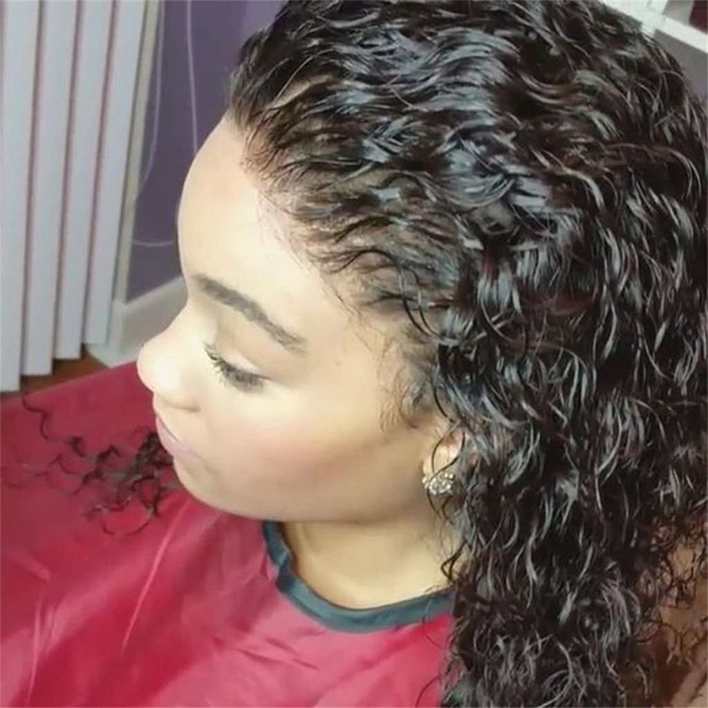 Water Wave 360 Lace Front Wig 100 Human Hair 180% 150% 250%Density