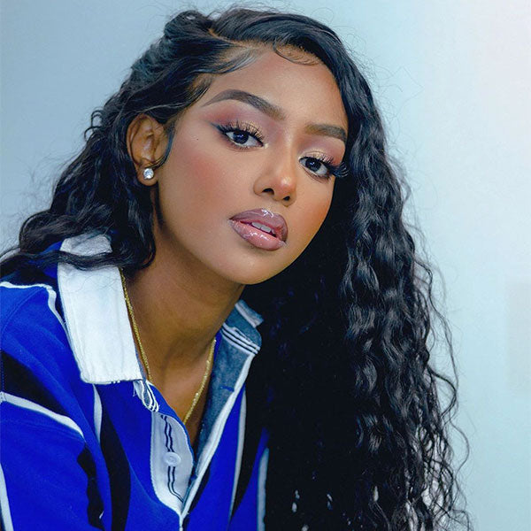 Romantic Bohemian Wear And Go Water Wave 13X4 HD Frontal Ready to Wear Wig With Pre Bleach Knots & Plucked Hairline & Pre-cut lace