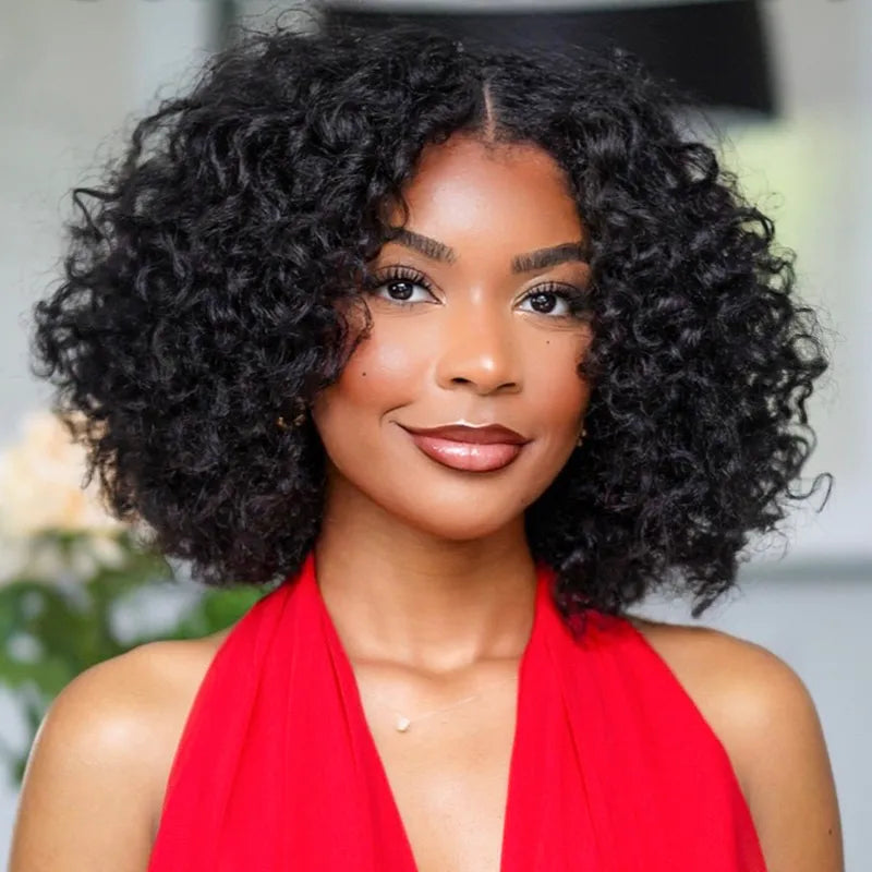 Wear Go Water Wave Half Wig With Drawstring 3 in 1 Glueless Flexible Fit Human Hair Wig