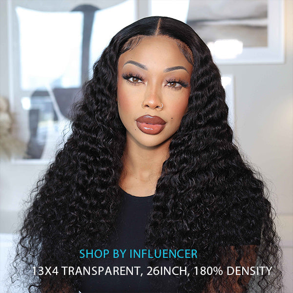 Water Wave Transparent hd Lace Front Wig 13*4 Lace Frontal Brazilian Human Hair