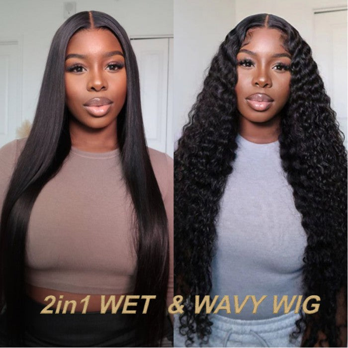 Romantic Bohemian Wear And Go Water Wave 13X4 HD Frontal Ready to Wear Wig With Pre Bleach Knots & Plucked Hairline & Pre-cut lace