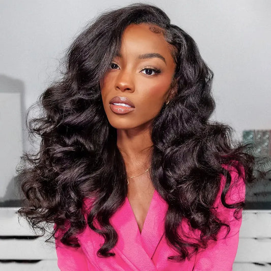 Yaki Straight Glueless Half Wig With Drawstring invisible Hairline Proctive Style 3 in 1 Beginner Friendly Wig